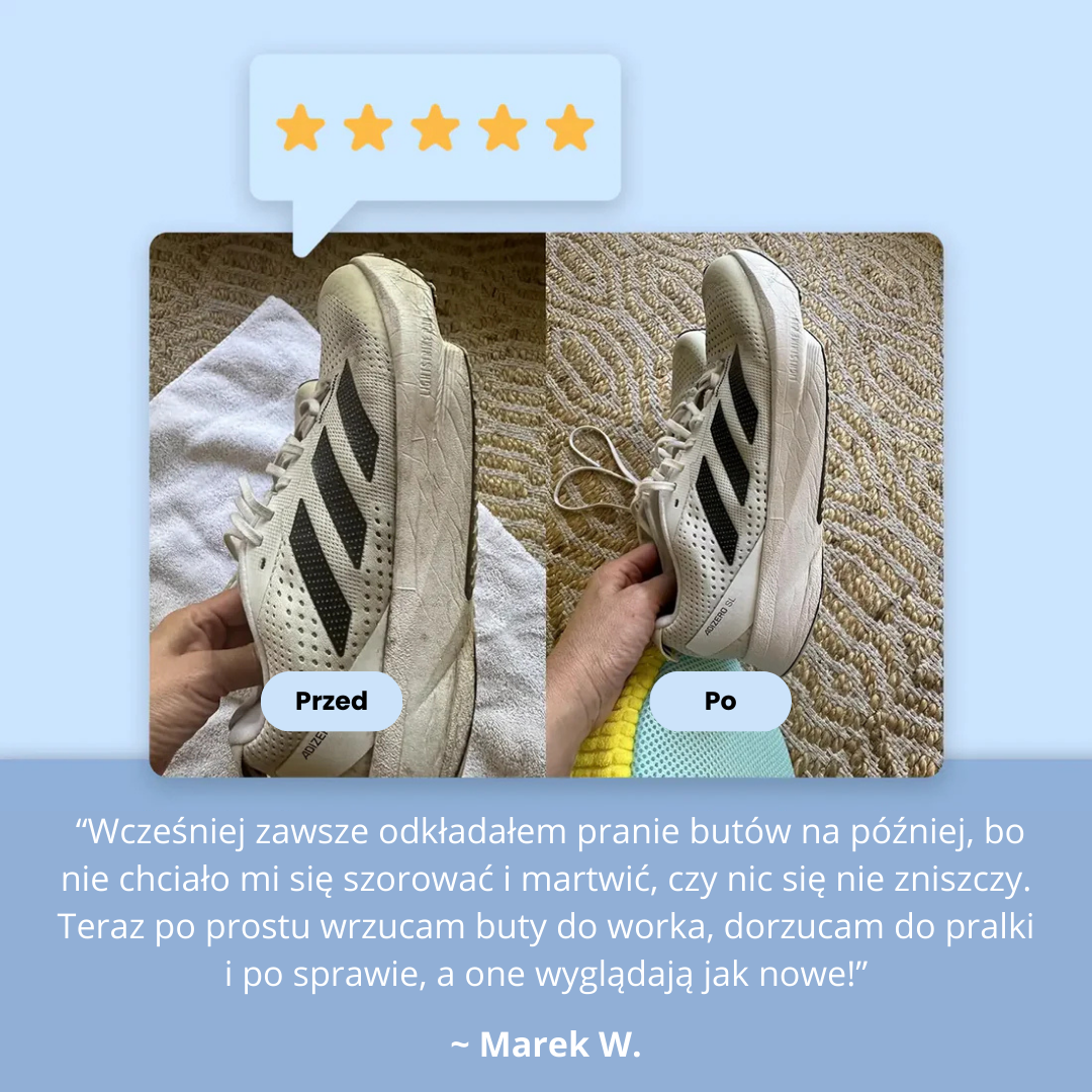 Bezpieczne pranie obuwia Clins™